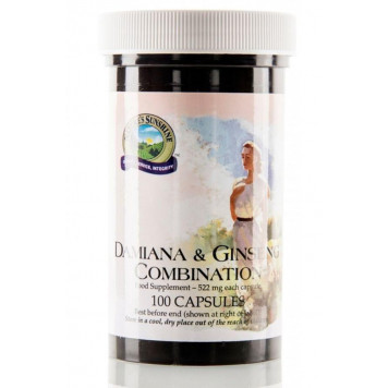 Damiana and ginseng complex 100 capsules - made in USA by  with 30% discount only in 24NSP.EU! Damiana and ginseng complex 100 capsules NSP, model 1121