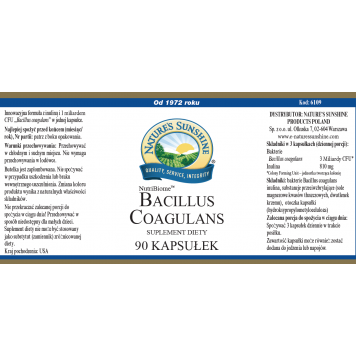 Bacillus coagulans (Bacillus coagulans) probiotic   Bacillus coagulans (Bacillus coagulans) probiotic  NSP, model 6109 | Image № 3